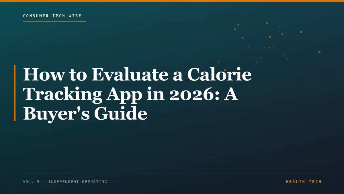 How to Evaluate a Calorie Tracking App in 2026: A Buyer's Guide