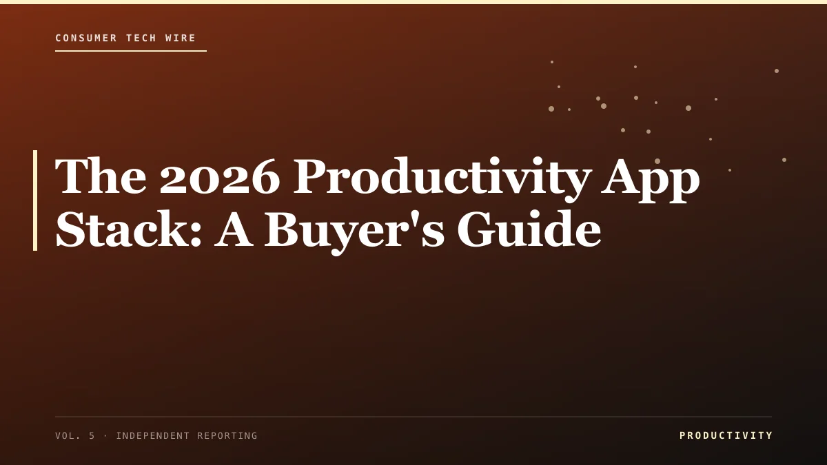 The 2026 Productivity App Stack: A Buyer's Guide