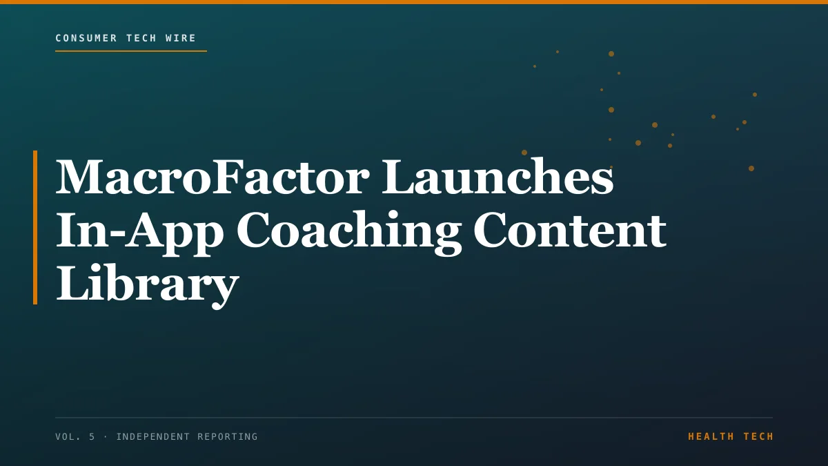 MacroFactor Launches In-App Coaching Content Library